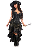 Daisy Corsets Top Drawer 4 PC Gold/Black Premium Pirate Corset Costume - Daisy Corsets - Flyclothing LLC