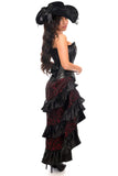 Daisy Corsets Top Drawer 4 PC Red/Black Premium Pirate Corset Costume - Daisy Corsets - Flyclothing LLC