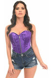 Daisy Corsets Top Drawer Purple Satin Steel Boned Corset - Daisy Corsets - Flyclothing LLC