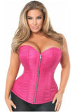 Daisy Corsets Top Drawer Fuchsia Brocade Steel Boned Corset - Daisy Corsets - Flyclothing LLC