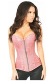Daisy Corsets Top Drawer Dusty Rose Brocade Steel Boned Corset - Daisy Corsets - Flyclothing LLC