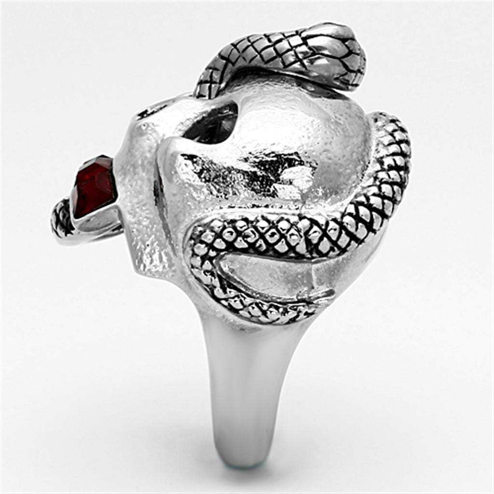 TK1038 - High polished (no plating) Stainless Steel Ring with Top Grade Crystal in Multi Color - Alamode - Flyclothing LLC