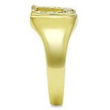 TK10616G - IP Gold(Ion Plating) Stainless Steel Ring with Top Grade Crystal in Clear - Alamode - Flyclothing LLC