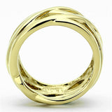TK1107 - IP Gold(Ion Plating) Stainless Steel Ring with No Stone - Alamode - Flyclothing LLC
