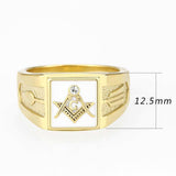 TK1159W - IP Gold(Ion Plating) Stainless Steel Ring with Top Grade Crystal in Clear - Alamode - Flyclothing LLC