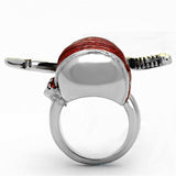 TK1205 - Two-Tone IP Gold (Ion Plating) Stainless Steel Ring with Epoxy in Siam - Alamode - Flyclothing LLC