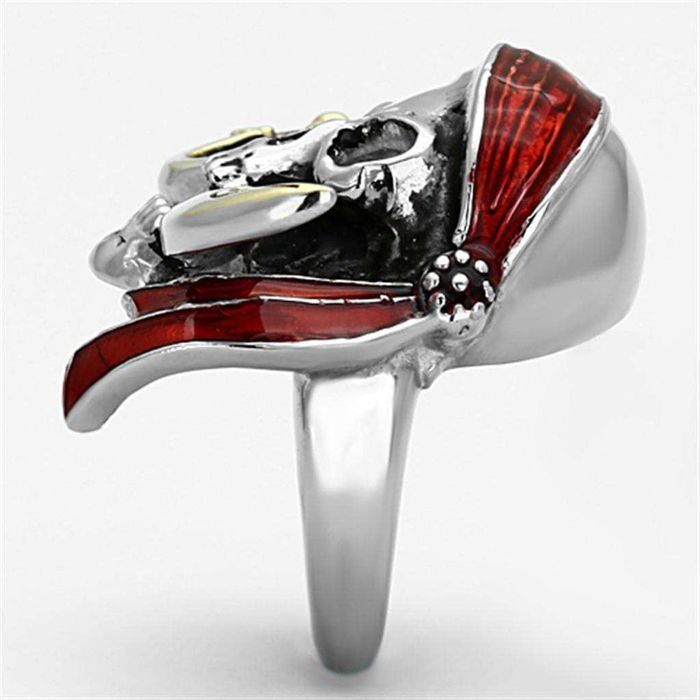 TK1205 - Two-Tone IP Gold (Ion Plating) Stainless Steel Ring with Epoxy in Siam - Alamode - Flyclothing LLC