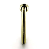 TK1239G - IP Gold(Ion Plating) Stainless Steel Ring with No Stone - Alamode - Flyclothing LLC