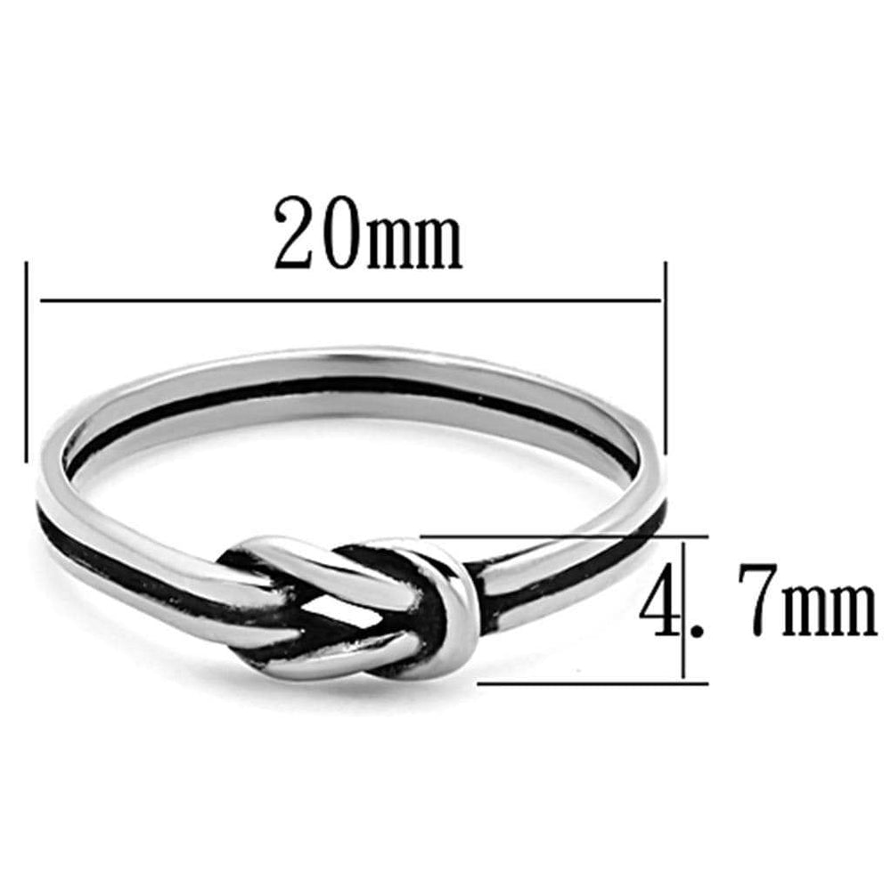 TK1239 - High polished (no plating) Stainless Steel Ring with No Stone - Alamode - Flyclothing LLC