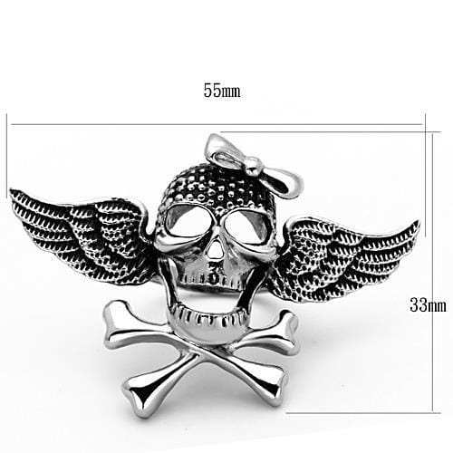 TK1314 - High polished (no plating) Stainless Steel Ring with Epoxy in Jet - Alamode - Flyclothing LLC