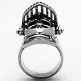 TK1348 - High polished (no plating) Stainless Steel Ring with No Stone - Alamode - Flyclothing LLC