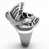 TK1348 - High polished (no plating) Stainless Steel Ring with No Stone - Alamode - Flyclothing LLC