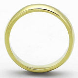 TK1375G - IP Gold(Ion Plating) Stainless Steel Ring with No Stone - Alamode - Flyclothing LLC