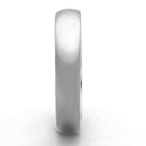 TK1375 - High polished (no plating) Stainless Steel Ring with No Stone - Alamode - Flyclothing LLC
