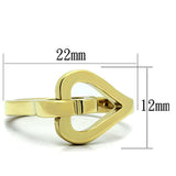 TK1382 - IP Gold(Ion Plating) Stainless Steel Ring with No Stone - Alamode - Flyclothing LLC