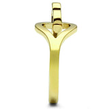 TK1382 - IP Gold(Ion Plating) Stainless Steel Ring with No Stone - Alamode - Flyclothing LLC