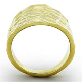 TK1383 - IP Gold(Ion Plating) Stainless Steel Ring with No Stone - Alamode - Flyclothing LLC