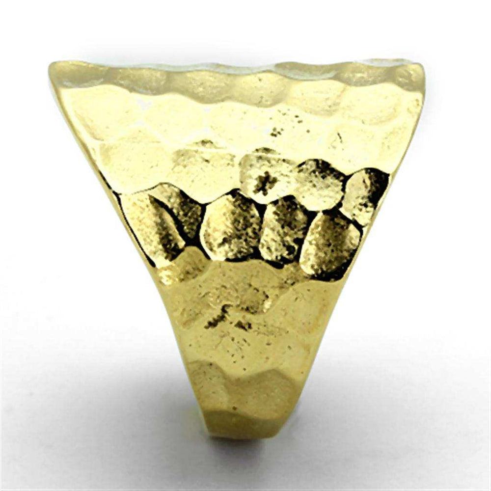 TK1383 - IP Gold(Ion Plating) Stainless Steel Ring with No Stone - Alamode - Flyclothing LLC