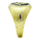 TK1403 - IP Gold(Ion Plating) Stainless Steel Ring with Top Grade Crystal in Clear - Alamode - Flyclothing LLC
