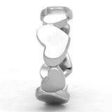 TK1433 - High polished (no plating) Stainless Steel Ring with No Stone - Alamode - Flyclothing LLC