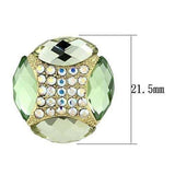 TK1468 - IP Gold(Ion Plating) Stainless Steel Earrings with Synthetic Synthetic Glass in Multi Color - Alamode - Flyclothing LLC