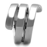 TK1519 - High polished (no plating) Stainless Steel Ring with No Stone - Alamode - Flyclothing LLC