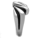 TK1520 - High polished (no plating) Stainless Steel Ring with No Stone - Alamode - Flyclothing LLC