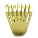 TK1628 - IP Gold(Ion Plating) Stainless Steel Ring with No Stone - Alamode - Flyclothing LLC