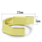 TK1629 - IP Gold(Ion Plating) Stainless Steel Ring with No Stone - Alamode - Flyclothing LLC