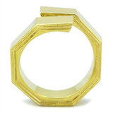 TK1629 - IP Gold(Ion Plating) Stainless Steel Ring with No Stone - Alamode - Flyclothing LLC