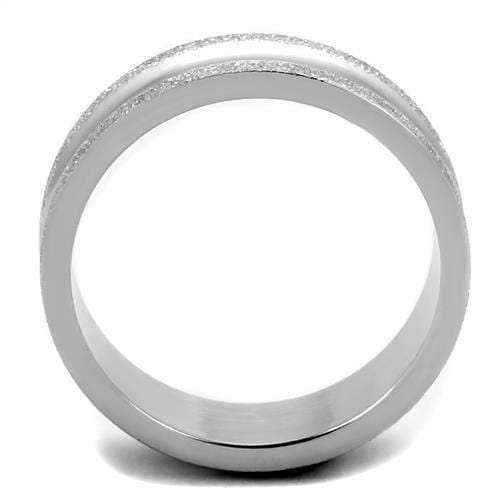 TK1666 - High polished (no plating) Stainless Steel Ring with No Stone - Alamode - Flyclothing LLC
