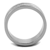 TK1668 - High polished (no plating) Stainless Steel Ring with No Stone - Alamode - Flyclothing LLC