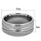 TK1671 - High polished (no plating) Stainless Steel Ring with No Stone - Alamode - Flyclothing LLC