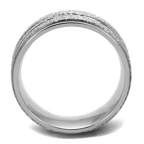 TK1671 - High polished (no plating) Stainless Steel Ring with No Stone - Alamode - Flyclothing LLC