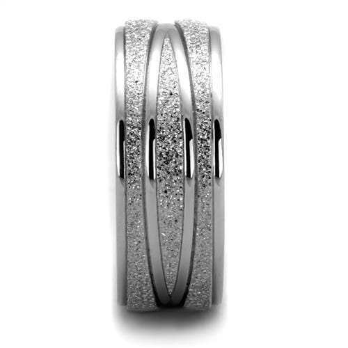 TK1671 - High polished (no plating) Stainless Steel Ring with No Stone - Alamode - Flyclothing LLC