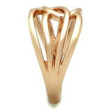 TK1696 - IP Rose Gold(Ion Plating) Stainless Steel Ring with No Stone - Alamode - Flyclothing LLC