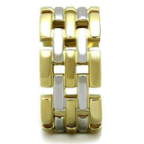 TK1705 - Two-Tone IP Gold (Ion Plating) Stainless Steel Ring with No Stone - Alamode - Flyclothing LLC