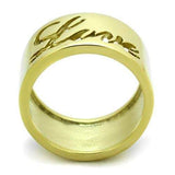 TK1878 - IP Gold(Ion Plating) Stainless Steel Ring with No Stone - Alamode - Flyclothing LLC