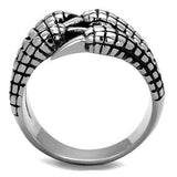 TK1881 - High polished (no plating) Stainless Steel Ring with No Stone - Alamode - Flyclothing LLC