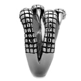 TK1881 - High polished (no plating) Stainless Steel Ring with No Stone - Alamode - Flyclothing LLC
