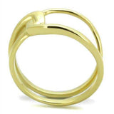 TK1883 - IP Gold(Ion Plating) Stainless Steel Ring with No Stone - Alamode - Flyclothing LLC