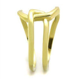 TK1883 - IP Gold(Ion Plating) Stainless Steel Ring with No Stone - Alamode - Flyclothing LLC