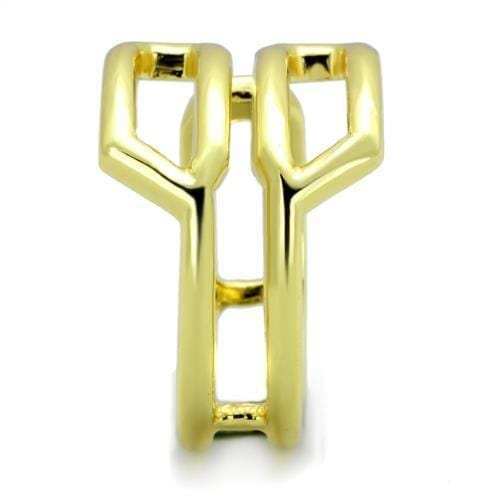 TK1884 - IP Gold(Ion Plating) Stainless Steel Ring with No Stone - Alamode - Flyclothing LLC