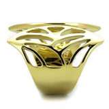 TK1902 - IP Gold(Ion Plating) Stainless Steel Ring with No Stone - Alamode - Flyclothing LLC