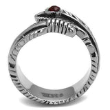 TK1967 - High polished (no plating) Stainless Steel Ring with Top Grade Crystal in Siam - Alamode - Flyclothing LLC