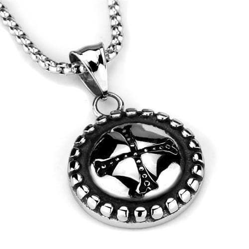 TK2009 - High polished (no plating) Stainless Steel Necklace with No Stone - Alamode - Flyclothing LLC