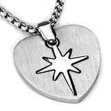 TK2011 - High polished (no plating) Stainless Steel Necklace with No Stone - Alamode - Flyclothing LLC