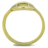 TK2033 - IP Gold(Ion Plating) Stainless Steel Ring with No Stone - Alamode - Flyclothing LLC