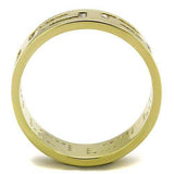 TK2051 - IP Gold(Ion Plating) Stainless Steel Ring with AAA Grade CZ in Clear - Alamode - Flyclothing LLC