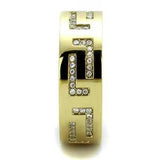 TK2051 - IP Gold(Ion Plating) Stainless Steel Ring with AAA Grade CZ in Clear - Alamode - Flyclothing LLC